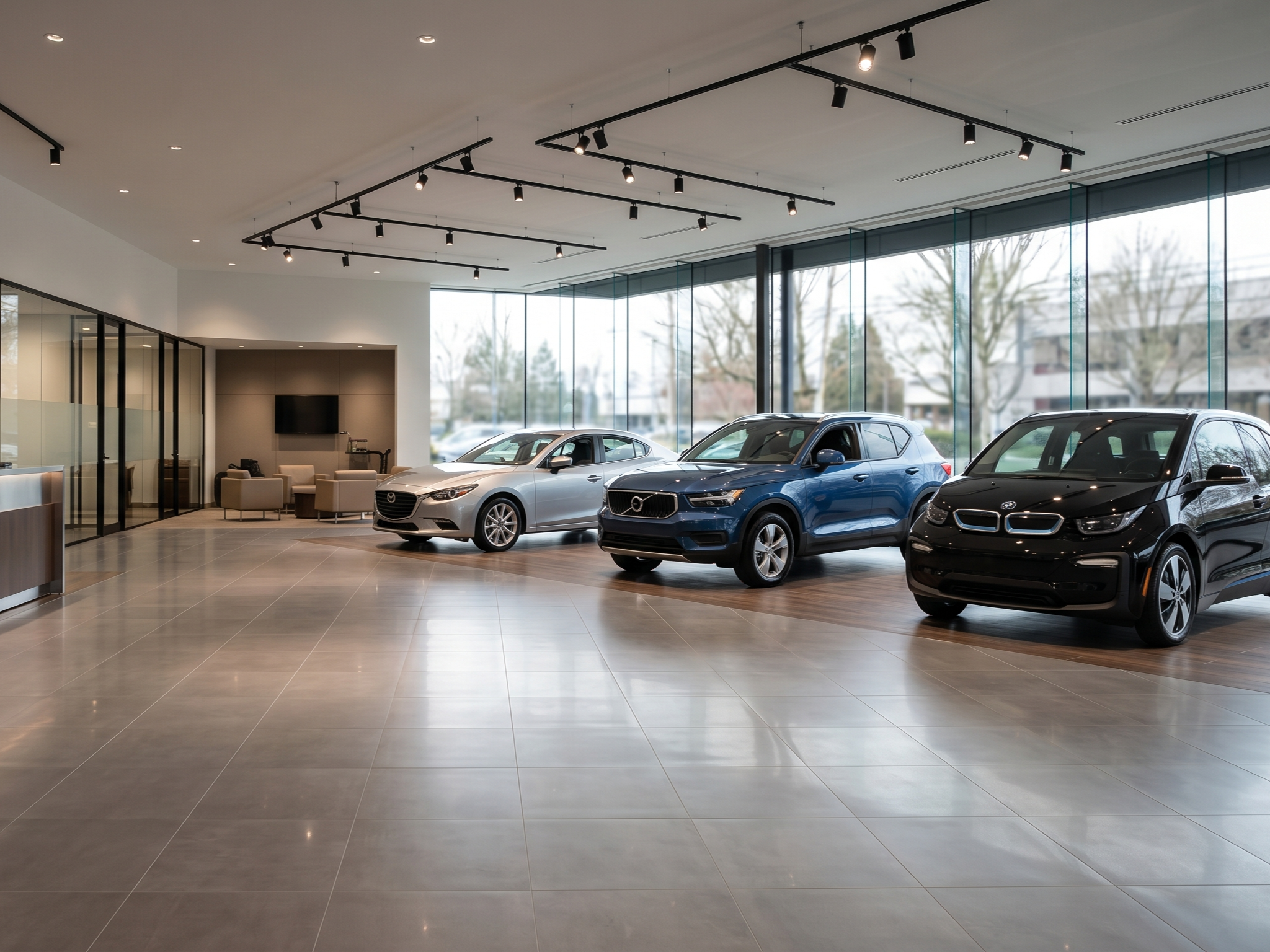 Premium retail furniture store showroom preview
